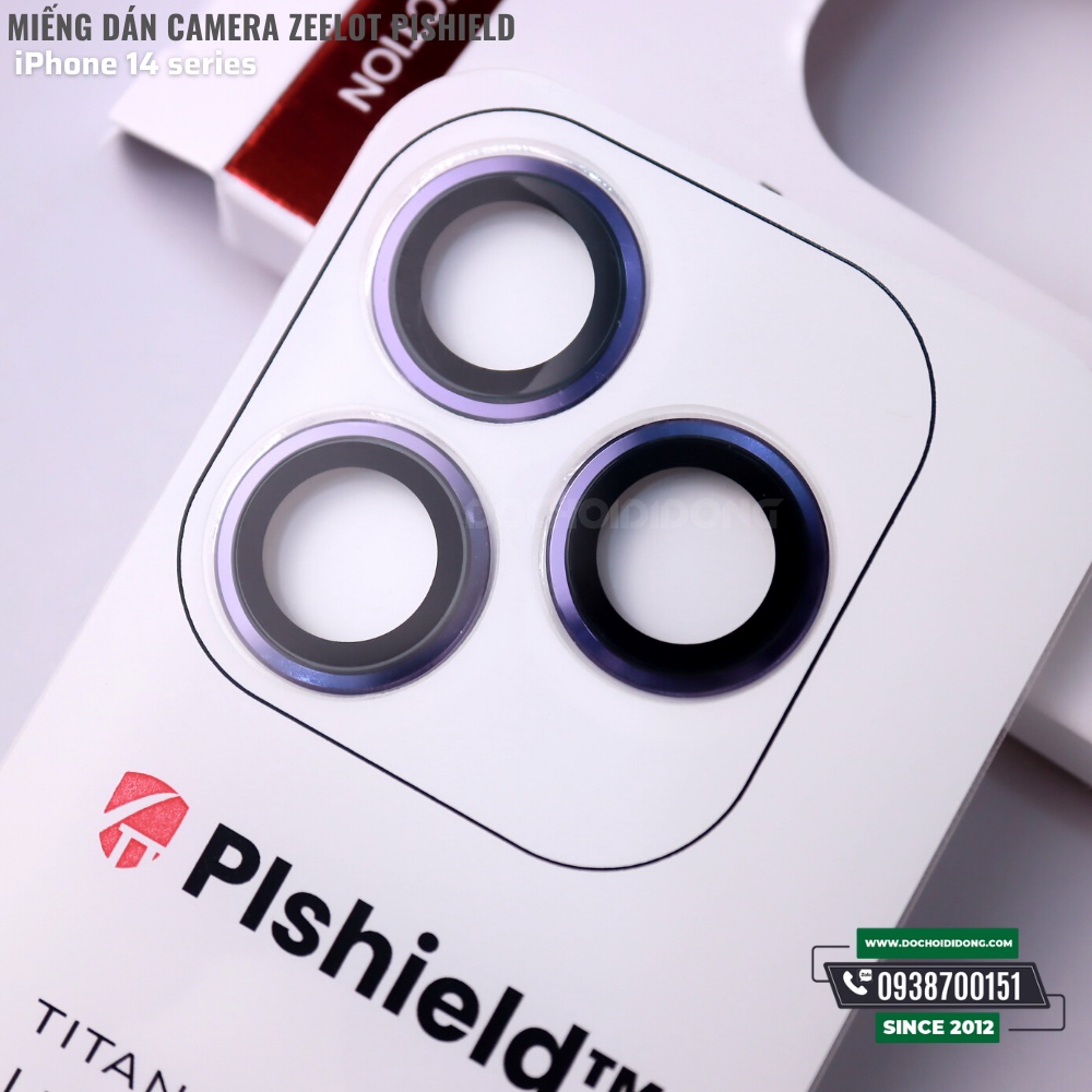Miếng dán cường lực camera Zeelot PIshield cho iPhone 14 - 14 Plus - 14 Pro - 14 Pro Max