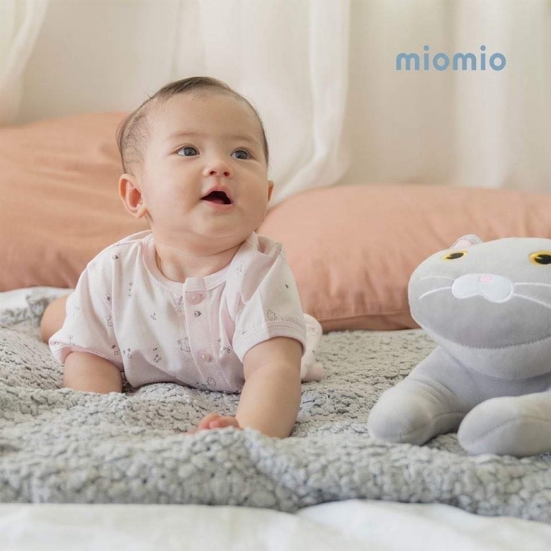 Bộ Quần Áo Sơ Sinh Cộc Tay MioMio Cho Bé, Chất Liệu 100% Cotton Mỏng, Mềm Thoáng Mát