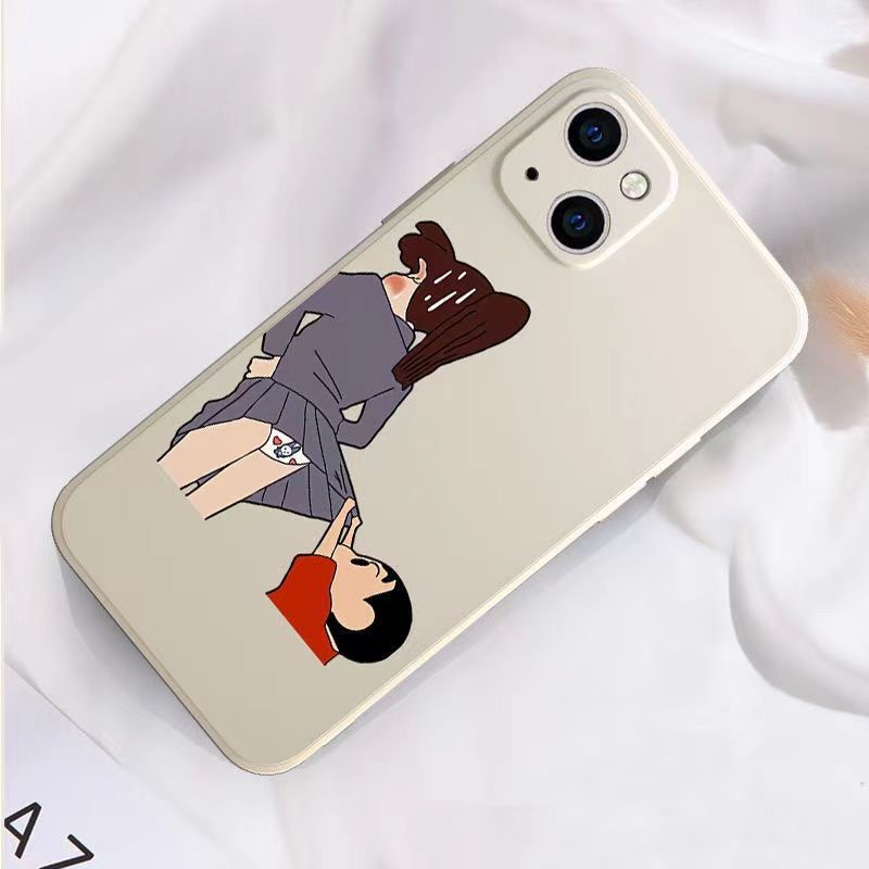 Ốp Điện Thoại Chống Sốc In Hình Cậu Bé Bút Chì Shin-Chan Cho Iphone 13 Pro 11 Pro Max Xr 6s 7 8 Plus 12 Mini 12 Pro Xs Max