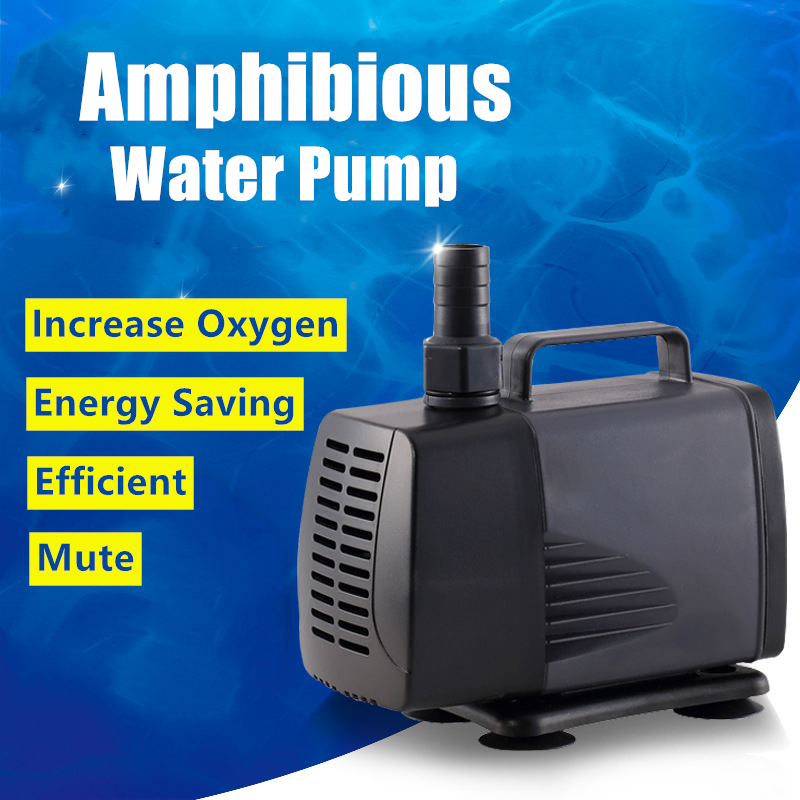 ☪ Amphibious Aquarium Submersible Water Pump Silent Fish Tank Pump Silent Garden Filter Pump WP-5000 spring