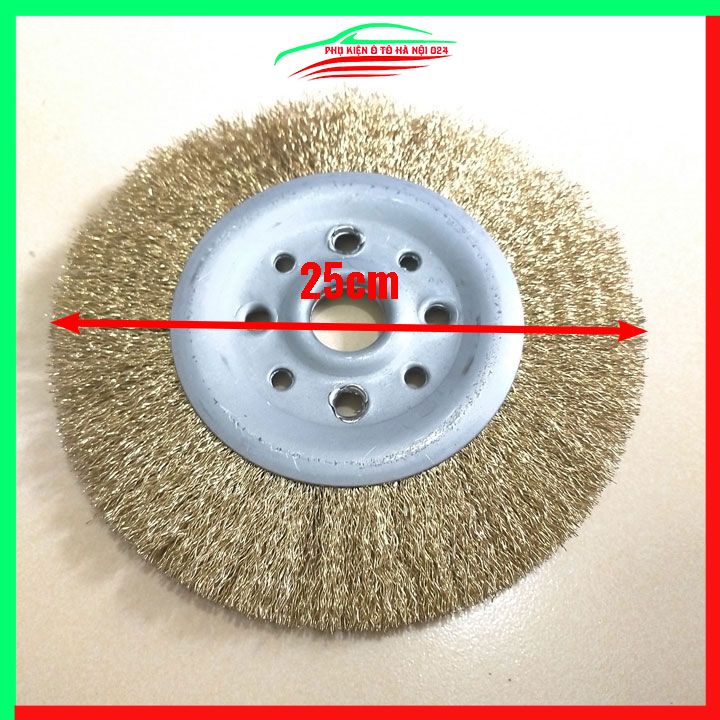 Chổi đánh gỉ sắt, lưỡi mài chà đánh gỉ đường kính 250mm cao cấp