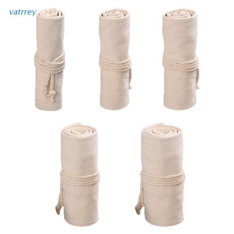 Túi Đựng Bút Chì / Dụng Cụ Trang Điểm 12 / 24 / 36 / 48 / 72 Ngăn Bằng Vải Canvas Tiện Dụng