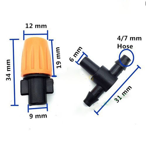 Bộ máy phun sương - bộ máy tưới rau 10 béc