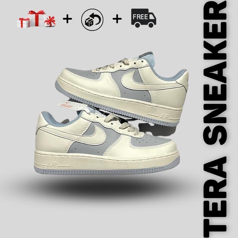 Giày Thể Thao Sneaker Nam Nữ Air Force 1 AF1 Xanh Kem