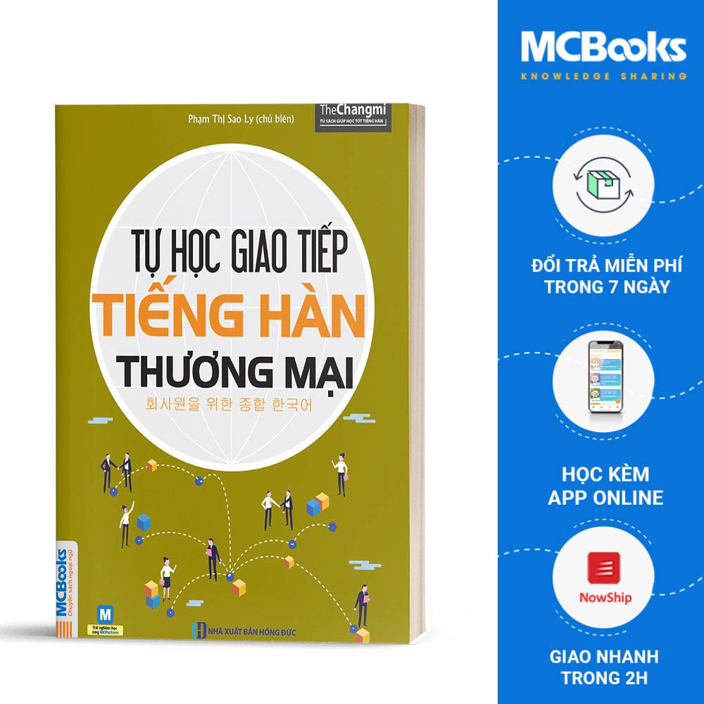 Sách - Tự Học Giao Tiếp Tiếng Hàn Thương Mại - Học Kèm App Online