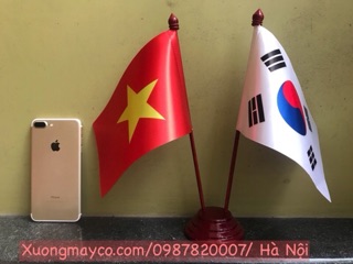 Cờ để bàn làm việc Việt hàn