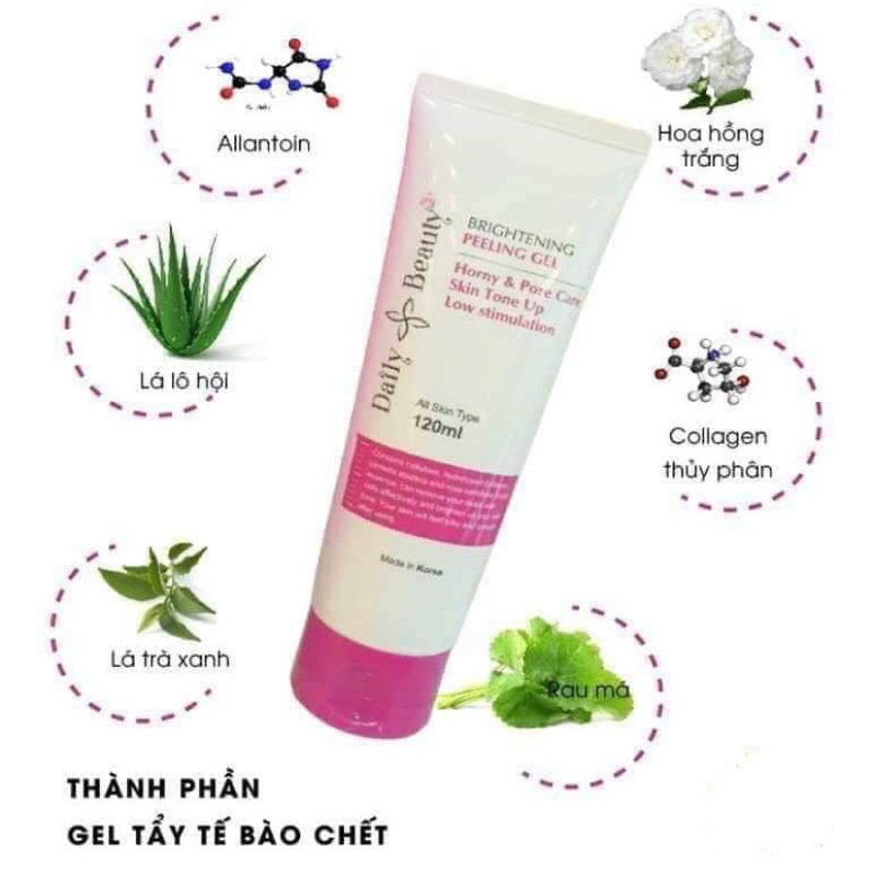 Tẩy da chết mặt Daily Beauty Brightening Peeling Gel Hanny Beauty