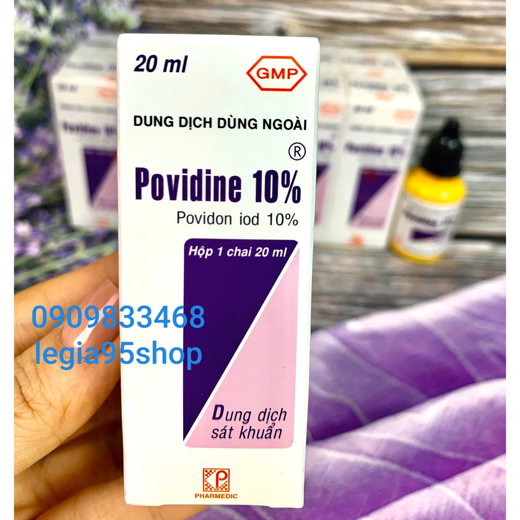 Thuốc tím Povidine 20ml - Thuốc sát trùng Povidine 20ml