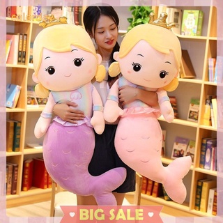 Gối sofa nhồi bông đồ chơi hình nàng tiên cá hoạt hình xinh đẹp 30-70cm làm quà tặng sinh nhật bạn gái trẻ em