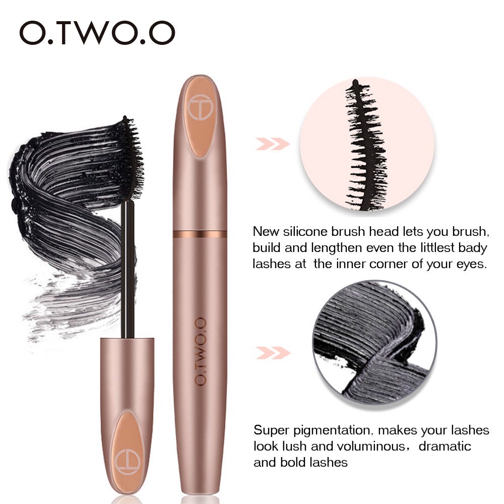 Set mỹ phẩm trang điểm O.TWO.O gồm mascara+bút kẻ mắt+bấm mi+kem nền dạng lỏng 120g