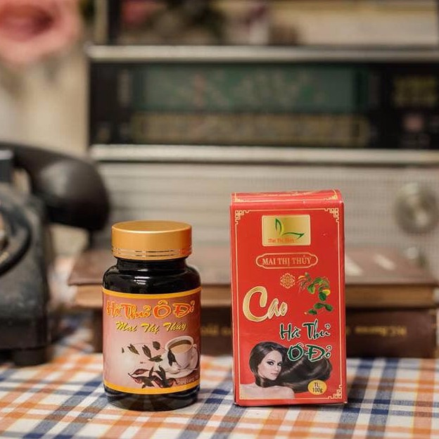 Cao Hà Thủ Ô Nguyên Chất 100g Mai Thị Thủy - Giúp làm đen tóc, chống rụng tóc, phục hồi khô tóc