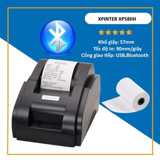 MÁY IN HÓA ĐƠN XPRINTER 58IIH BLUETOOTH VỚI ĐIỆN THOẠI MÁY TÍNH