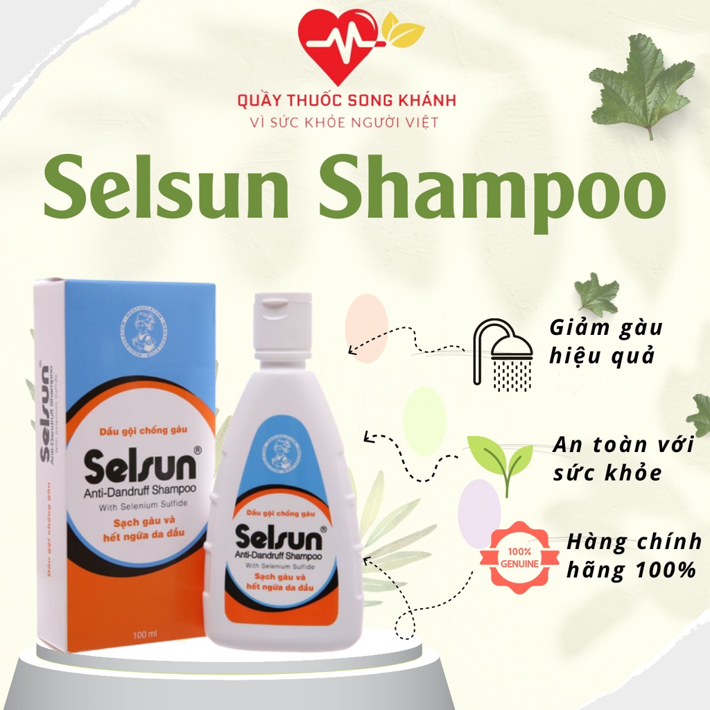 Dầu gội giảm gàu Selsun Anti Dandruff Shampoo 100ml