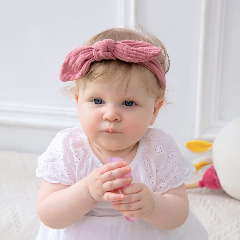 Băng Đô Vải Cotton Co Giãn Đáng Yêu Cho Bé Gái