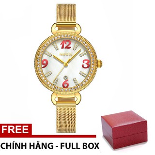 (SIÊU QUYẾN RŨ)Đồng hồ nữ NIBOSI NI2317 dây thép không gỉ đính đá cao cấp + Tặng kèm hộp đẹp, pin đồng hồ