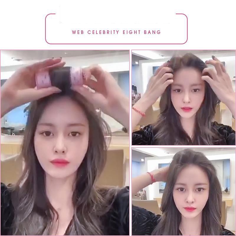 Bộ ống lô uốn tóc mái/ miếng dán giữ tóc mái tự dính làm đẹp tiện lợi dành cho phái đẹp