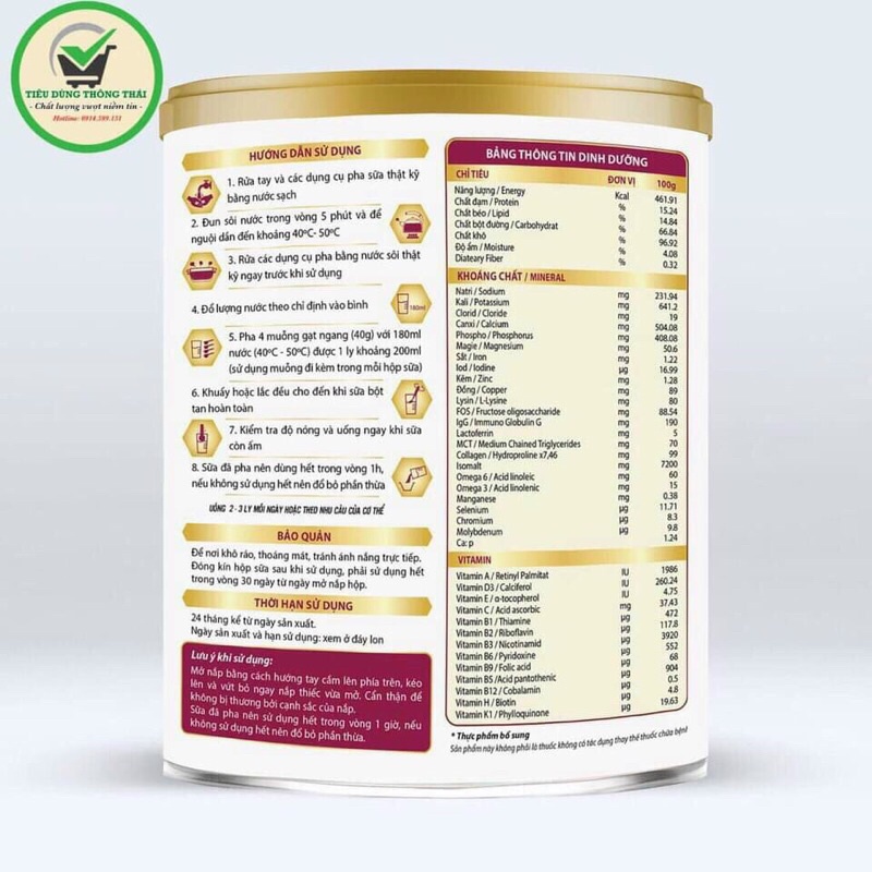 ❤️SỮA GLU ASIA GOLD DINH DƯỠNG CHUYÊN BIỆT CHO NGƯỜI TIỂU ĐƯỜNG, ĐÁI THÁO ĐƯỜNG 900GR❤️