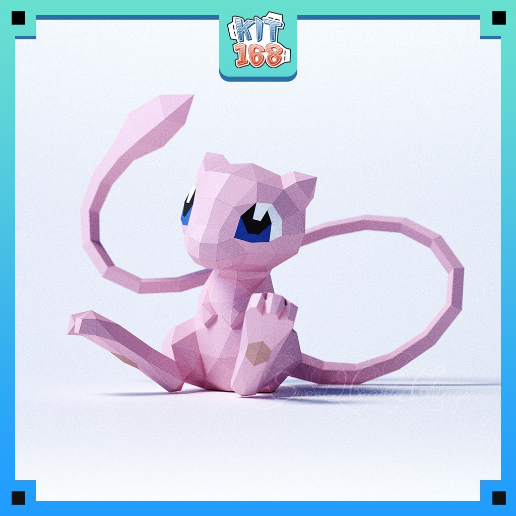 Mô hình giấy Anime Game Pokemon Mew ver 2