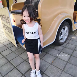 Set áo 3 lỗ+ quần giả váy
