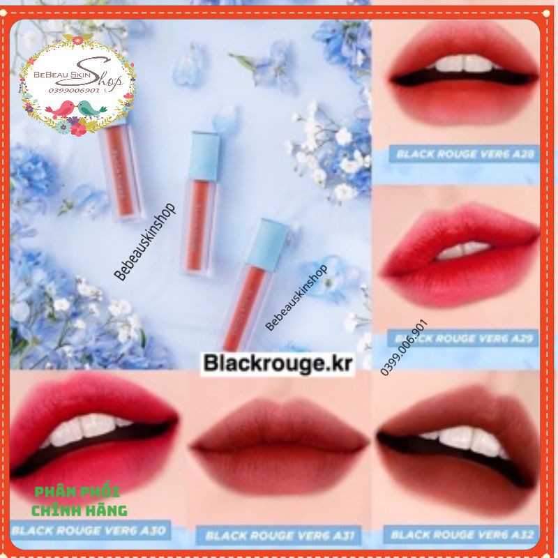 Son Back Rouge [FREESHIP] Son Back Rouge Ver 6 Air-fit Velvet Tint | Thế Giới Skin Care