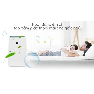 Máy lọc không khí và hút ẩm Sharp DW-E16FA-W (Hàng chính hãng, Công suất 16 lít/ngày, Diện tích 38m2, Bảo hành 12 tháng)
