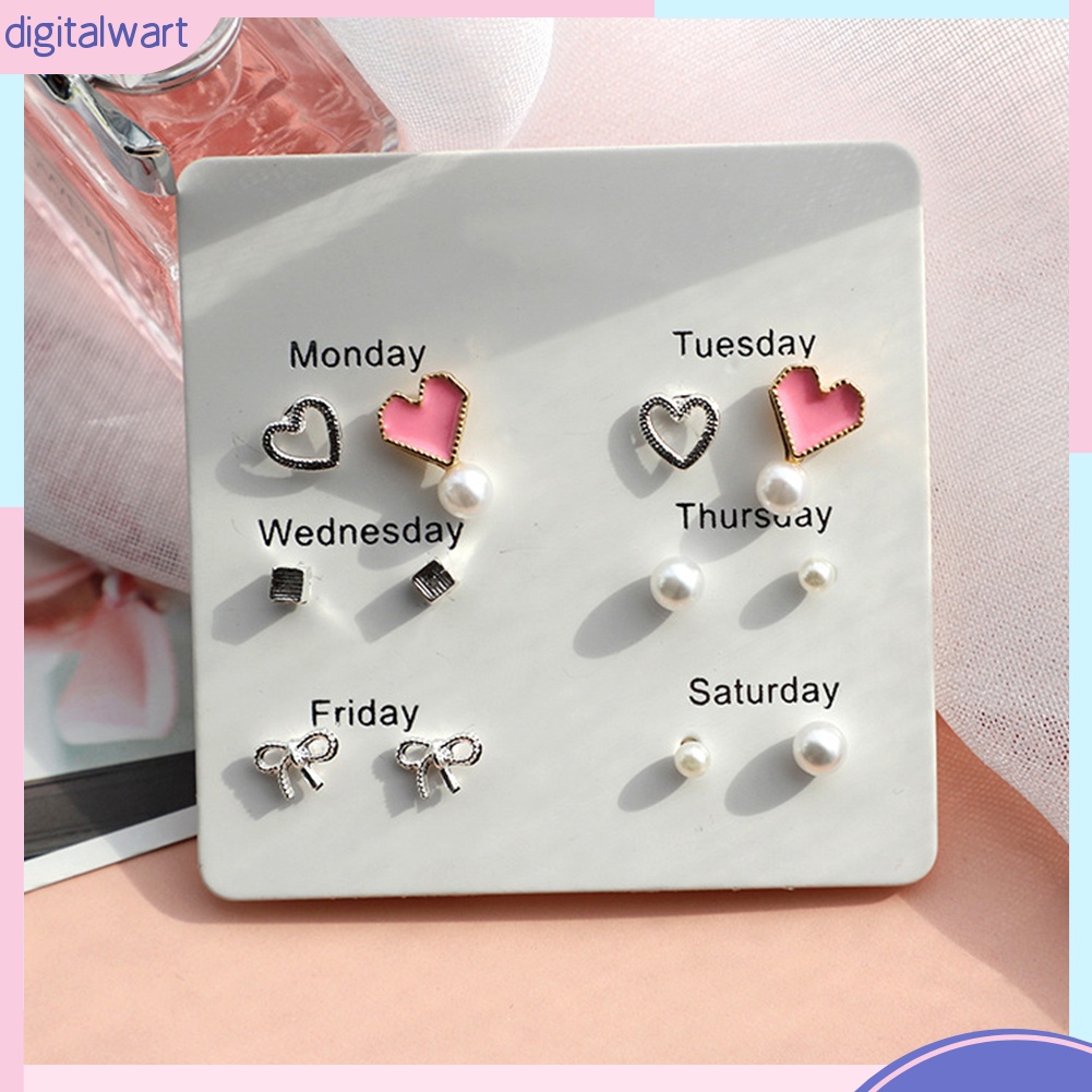 Set 6 Khuyên Tai Thời Trang Nữ