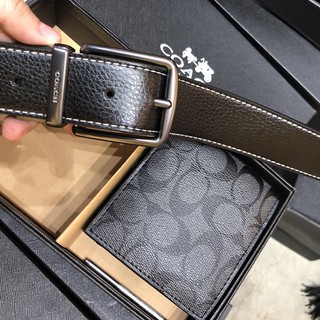 SET THẮT LƯNG COACH KÈM VÍ 2 TRONG 1