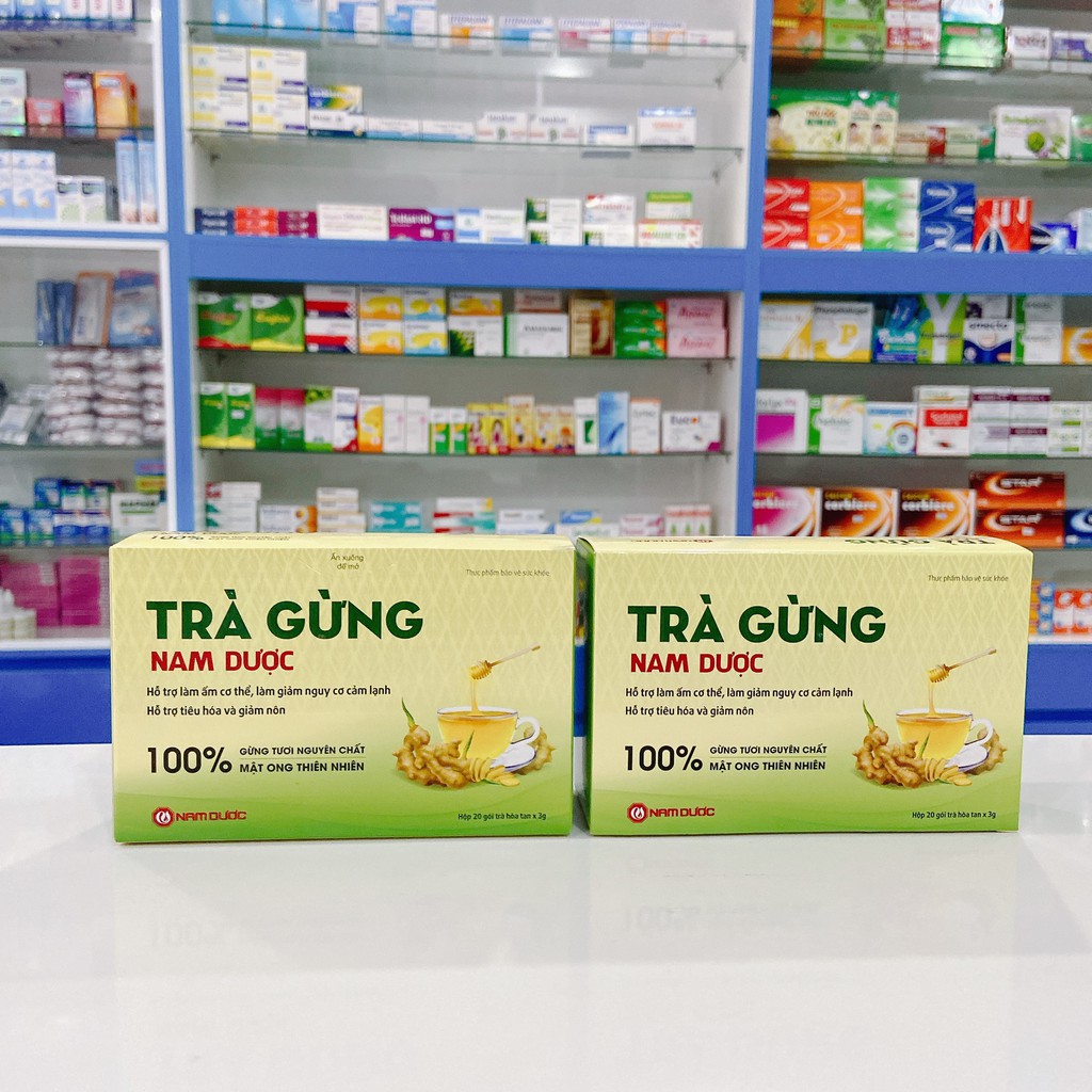 Trà gừng Nam Dược  - Làm ấm cơ thể, hỗ trợ tiêu hoá, giảm nôn