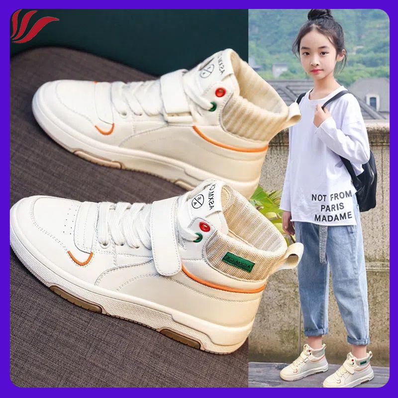 Giày Thể Thao Cổ Cao Chống Trượt Thiết Kế Mới Thoáng Khí Thời Trang Mùa Xuân Thu 2022 Dành Cho Bé Gái