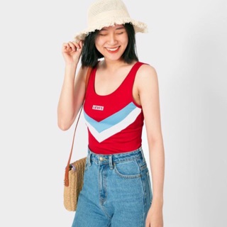 Bodysuit Levis 3 lổ phối sọc trước xuất xịn