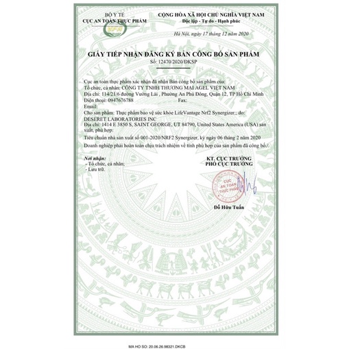 Protandim Lifevantage NRF2 Hàng Mỹ - viên uống thảo dược trẻ hóa 30 viên/hộp