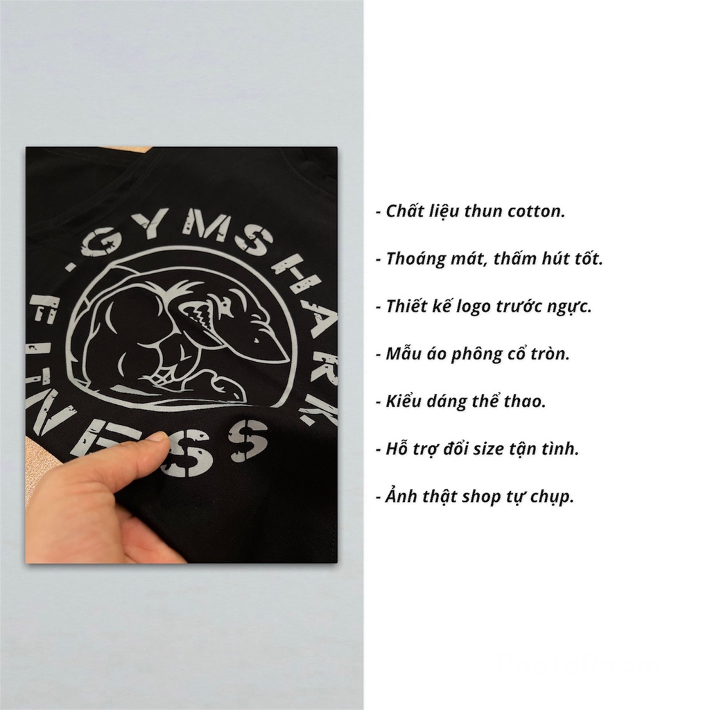 Áo thun nam tập gym DO GYM SHOP chất thun cotton thoáng mát khi chơi thể thao, mặc nhà