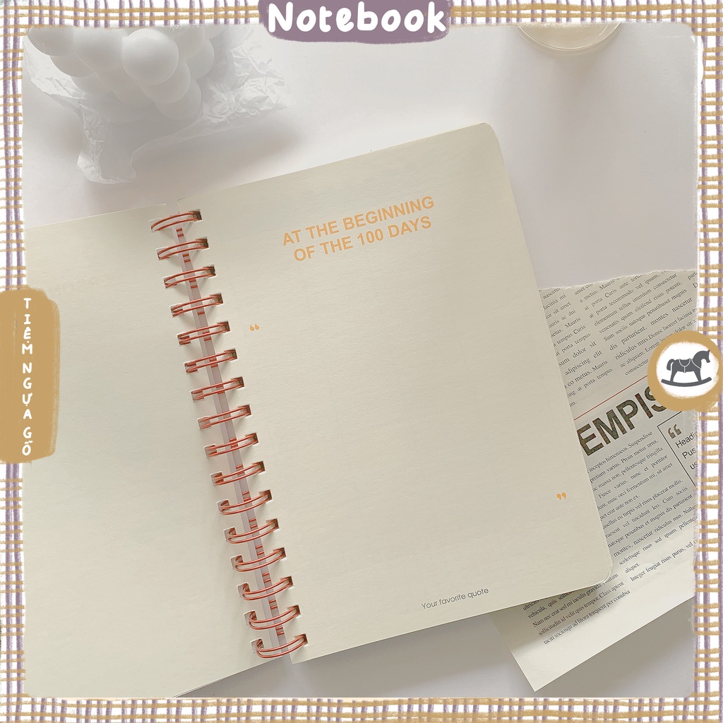 Study Planner For 100 Days Sổ Klong Lên Kế Hoạch Học Tập A5 120 GSM MS 946 – Tiệm Ngựa Gỗ