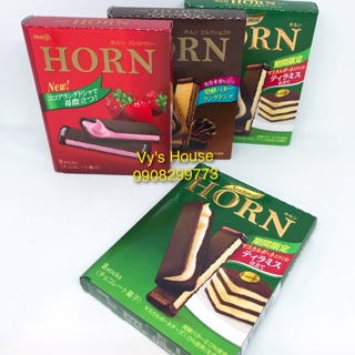 🎉🎉 Bánh giòn HORN MEIJI - hàng xách tay Nhật Bản