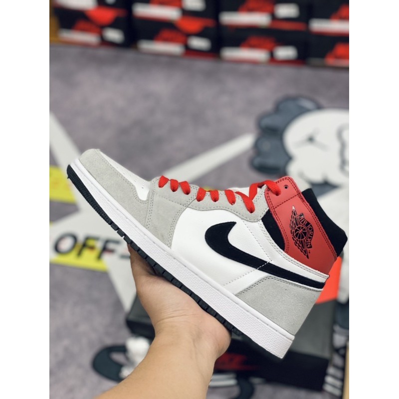 [AGsneaker] Giày thể thao cổ cao màu light smoke grey chân bè fit lên 1 size...