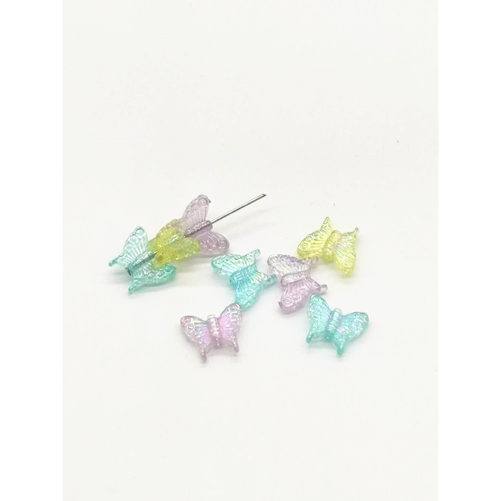 Bộ 30 Hạt Xỏ Lỗ Nhiều Màu Sắc Bằng acrylic 1.5mm y1415