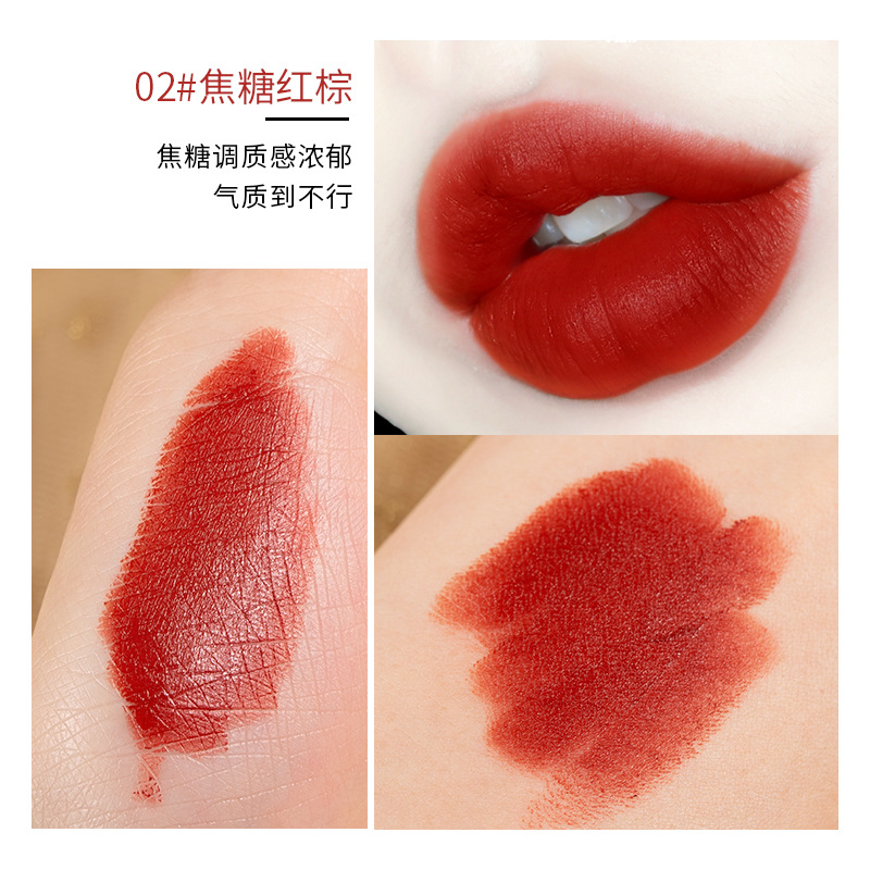 (Hàng Mới Về) Son Môi Dưỡng Ẩm Mềm Mại Dễ Lên Màu Phong Cách Retro | BigBuy360 - bigbuy360.vn