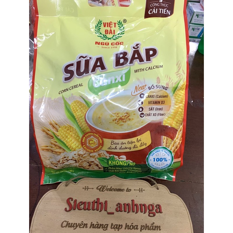 Ngũ Cốc Sữa Bắp Canxi Việt Đài gói 600g