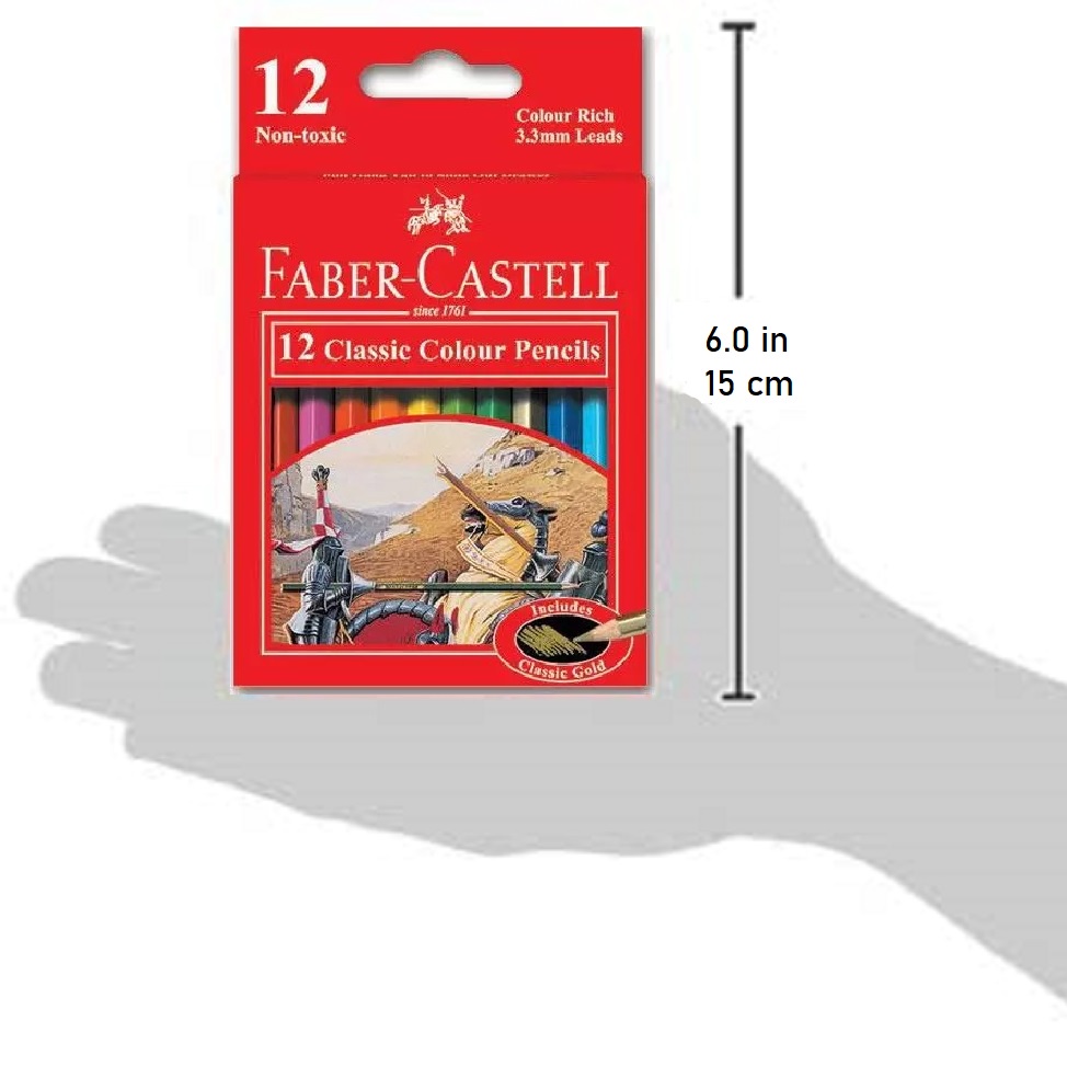 - Chì Màu Khô FABER CASTELL Classic 12 màu