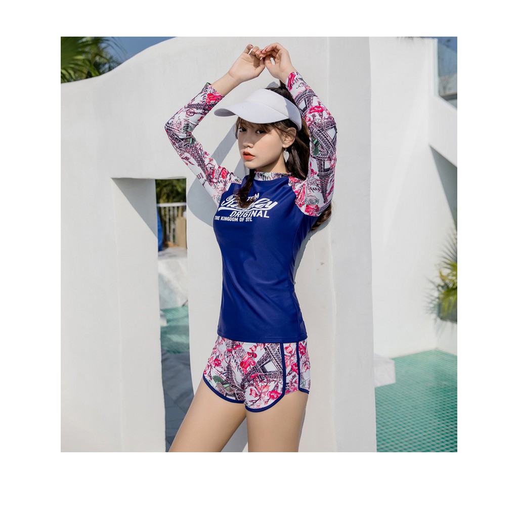 Đồ bơi nữ tay dài chống nắng | BigBuy360 - bigbuy360.vn