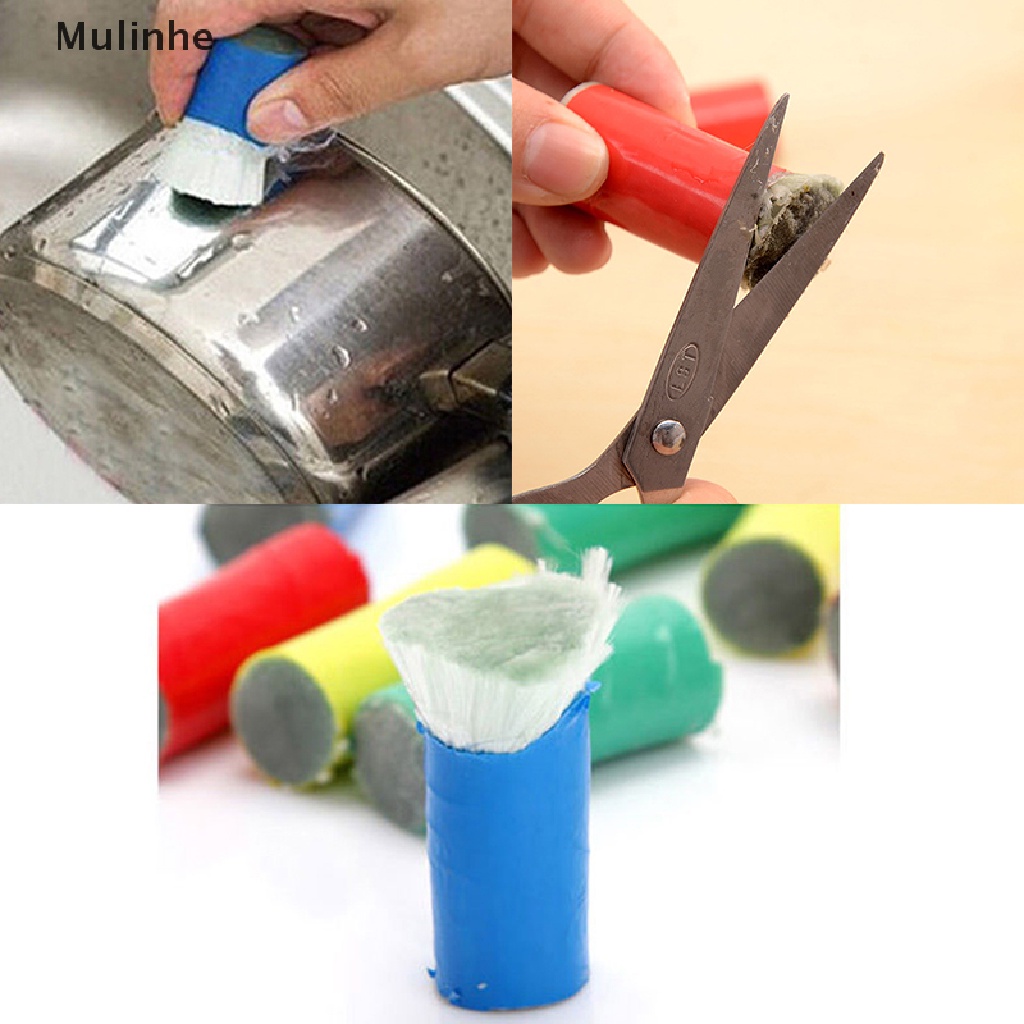 Mulinhe Magic Stainless Steel Metal Rust Remover Cleaning Detergent Stick Wash Brush VN