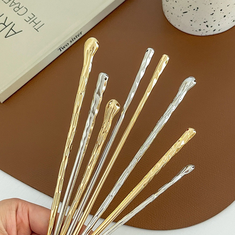 Băng Đô Cài Tóc Kim Loại Phong Cách Hàn Quốc Đơn Giản Thời Trang Cho Nữ