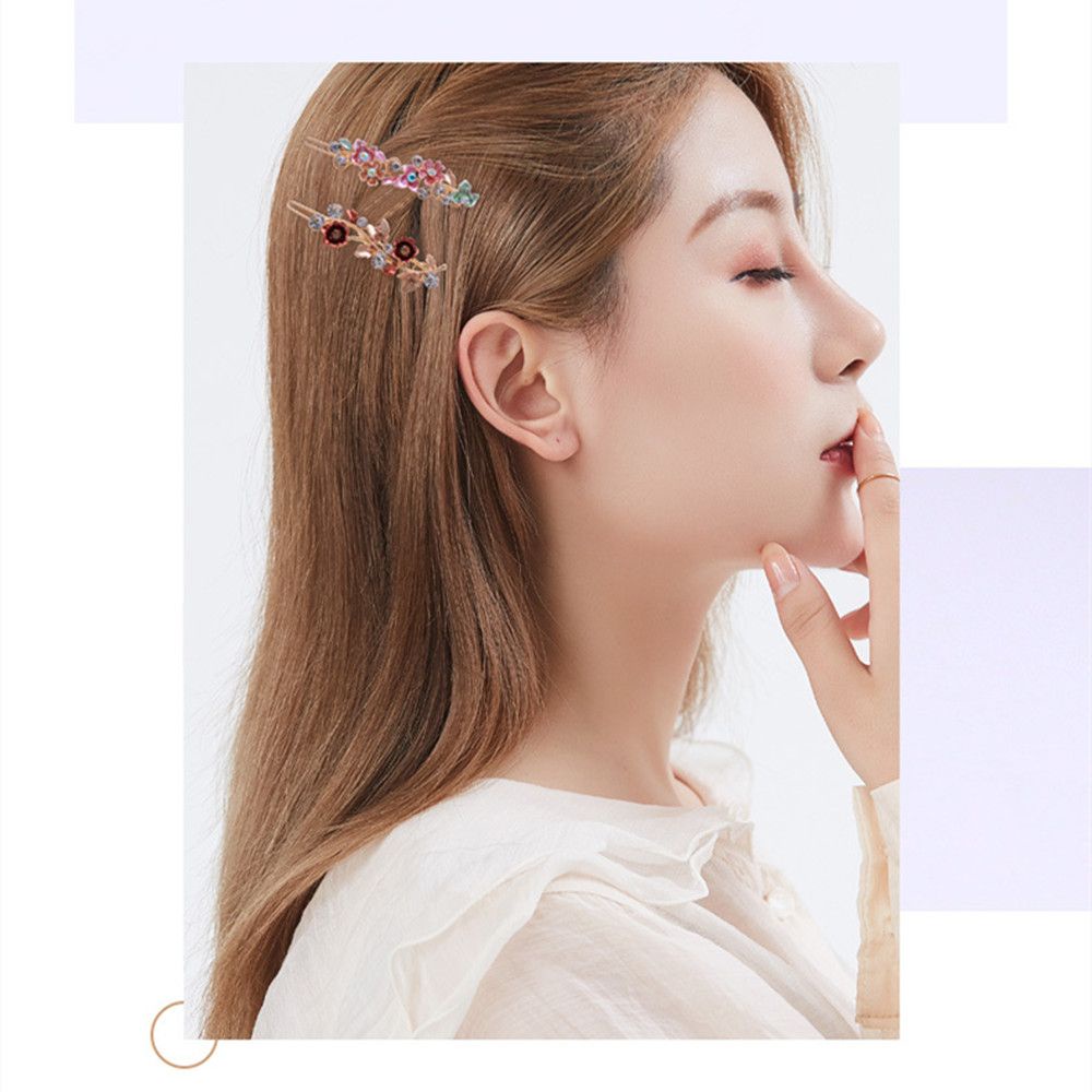 Kẹp tóc hợp kim hình hoa sang trọng thanh lịch cho nữ/ nhiều màu sắc