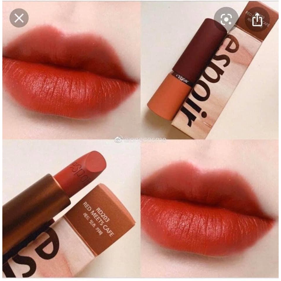 [ Espoir ] Son thỏi Nowear Gentle Matte màu Red Meets Cafe RD203