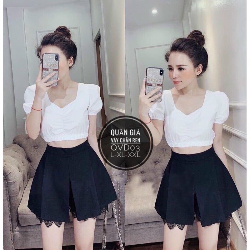 Áo croptop bo ngực bigsize (55-85kg)