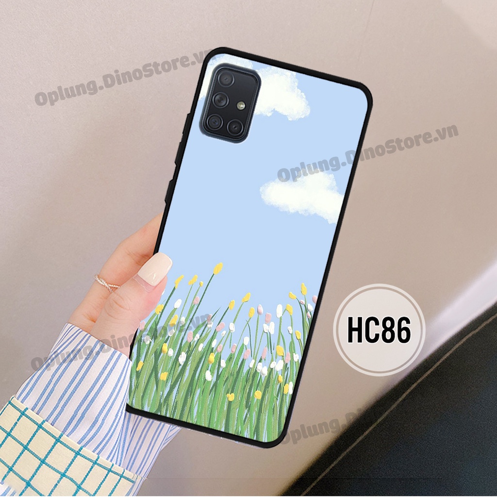 Ốp Samsung A31/A51 / M51 - Samsung A71 hình hoa vintage đơn giản cho mọi lứa tuổi kiểu dáng bo viền bảo vệ camera.