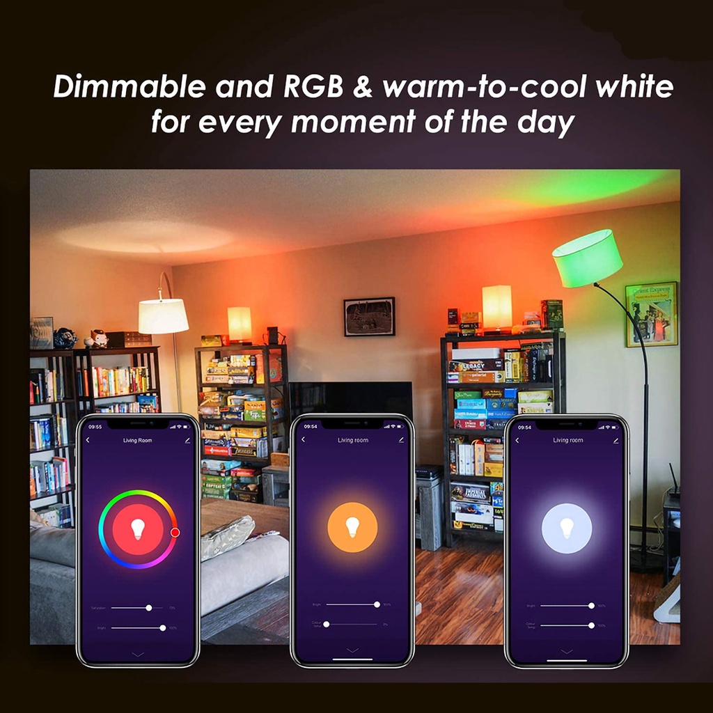 Bóng đèn LED Thông Minh WiFi E27 Bluetooth AC220V Điều Khiển Từ Xa RGB 16 Ánh Sáng Thay đổi Màu Sắc