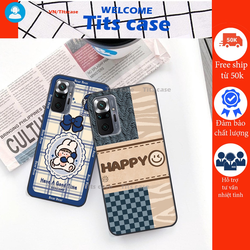 Ốp lưng Xiaomi REDMI NOTE 10 PRO 4G in hình bò sữa, gấu be@r, cute cực  ĐỈNH -  cực CHẤT-  cực COOL