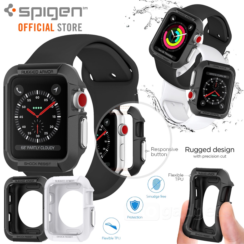 Ốp Bảo Vệ Apple Watch Series 3/2/1 (42mm) Rugged Armor