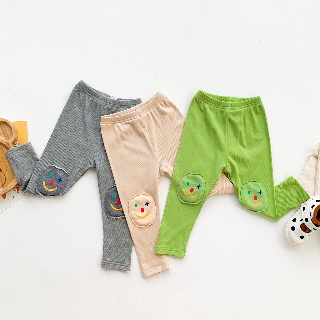 Quần Legging In Hình Mặt Chú Hề Cho Bé